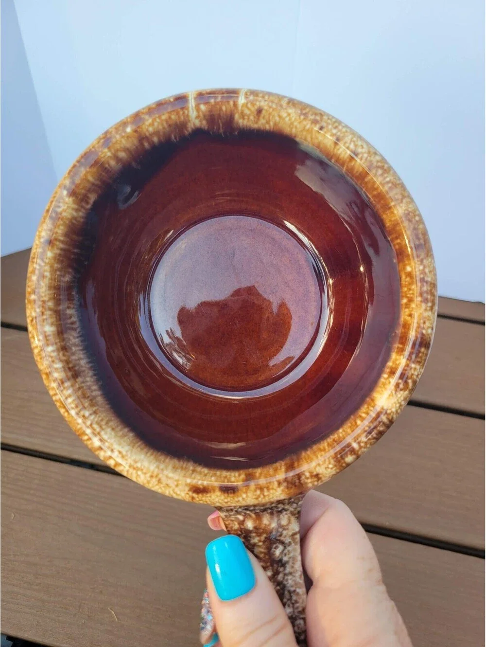 Hull Brown Stoneware Soup Bowls Set Of 3 Oven Proof USA Vintage Retro Kitchen